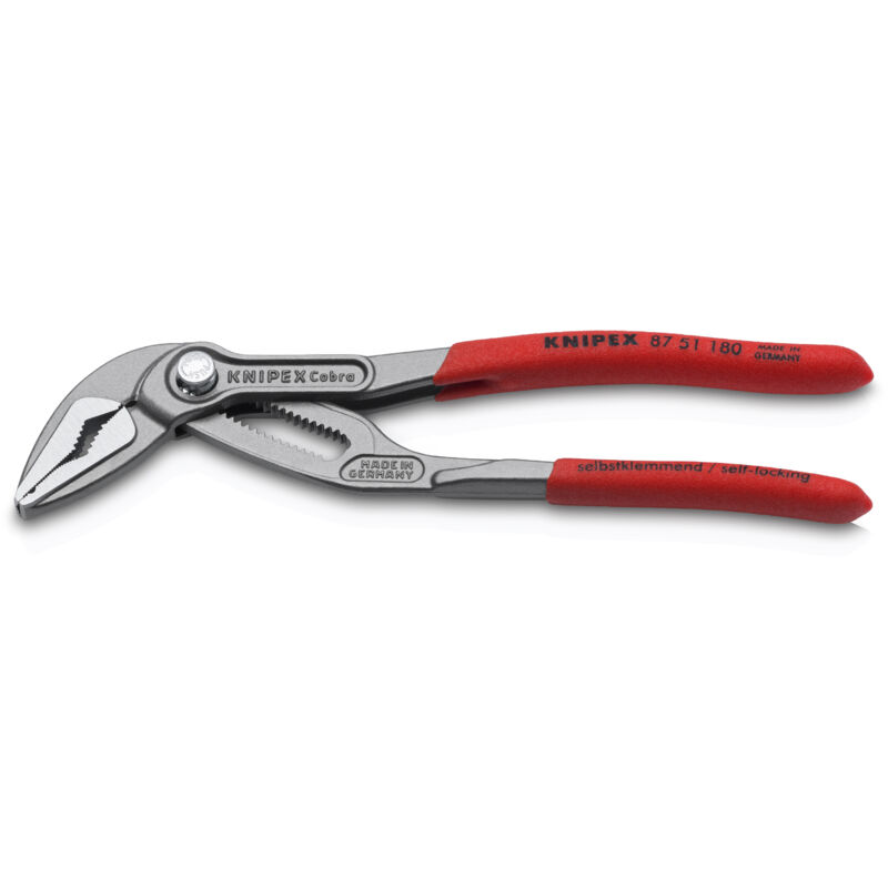 Knipex 87 51 180 Cobra Pipe Wrench 32 mm Spanner Size 180mm Length