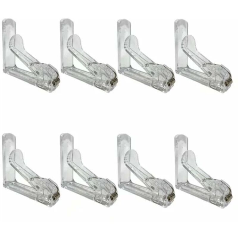 Pince Nappe Lot de 8-Fixe Nappe avec Clip à Ressort-Pince Nappe Exterieur en Plastique avec Attache Durable et Solide- Pince Nappe Transparent