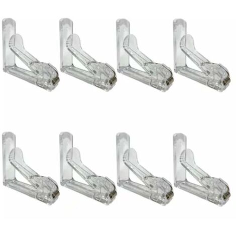 Pince Nappe Lot de 8-Fixe Nappe avec Clip à Ressort-Pince Nappe Exterieur en Plastique avec Attache Durable et Solide- Pince Nappe Transparent