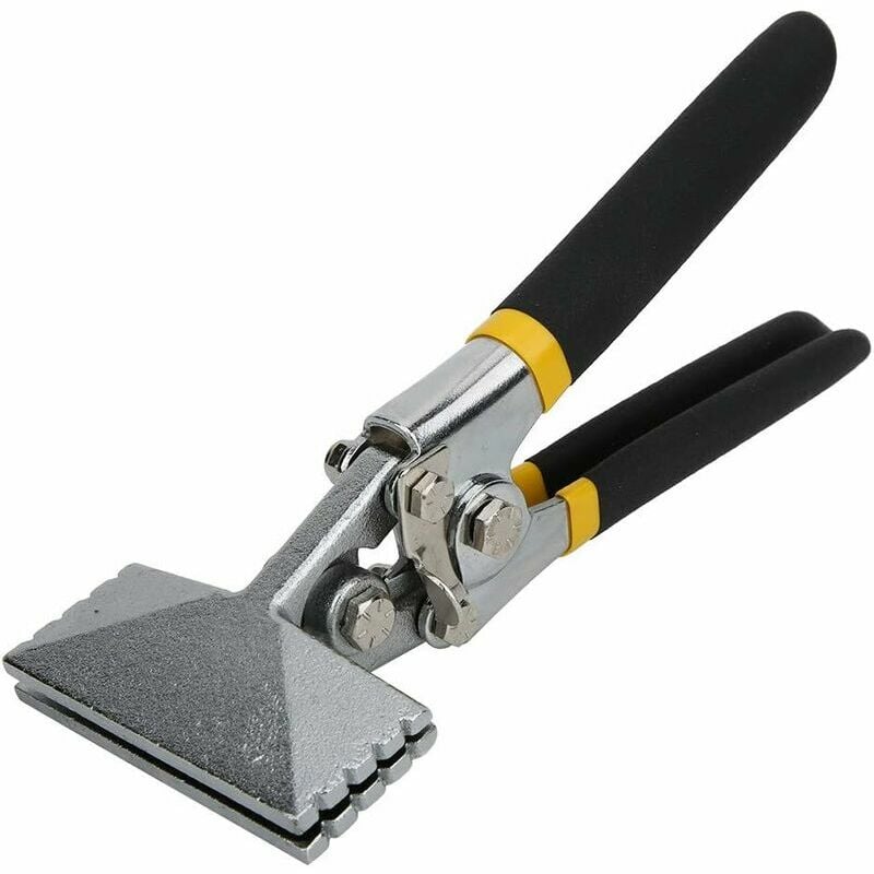 Lucky-88 - Pince à Plier, Les Tôles Pince Manuelle Sertisseuse à Poignée Antidérapante Pince à Sertir (Droite) -