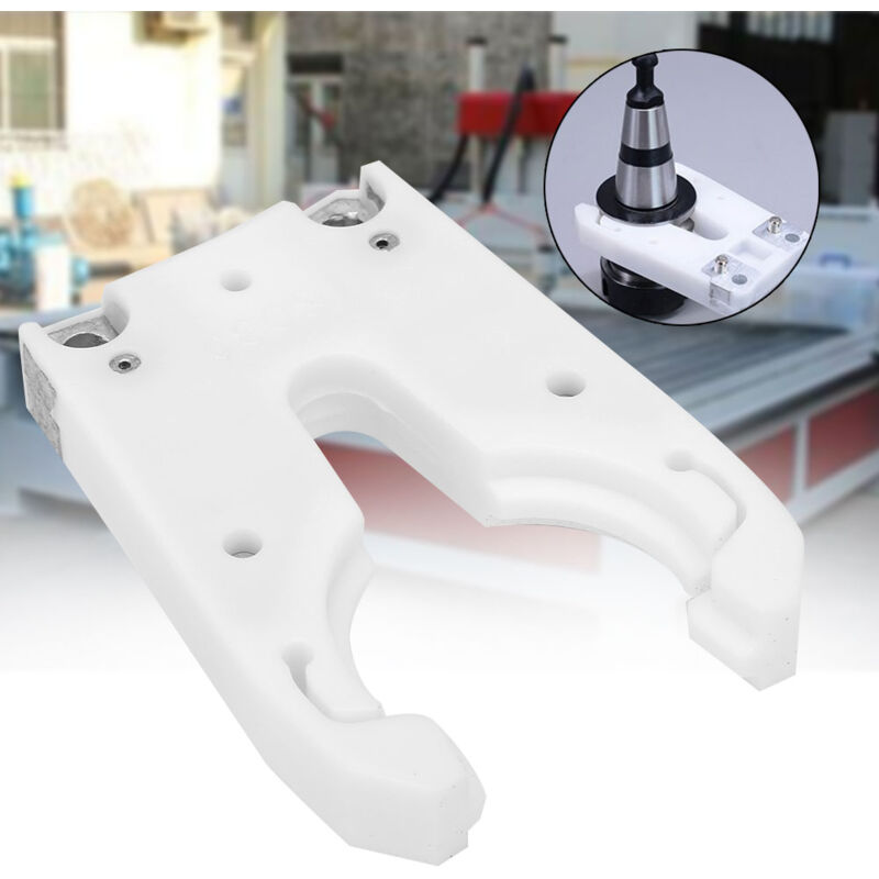 Treetalk - Pince porte-outil ISO30, griffe en caoutchouc résistante à l'usure, taille précise pour centre d'usinage cnc, gravure sur bois, blanc (5