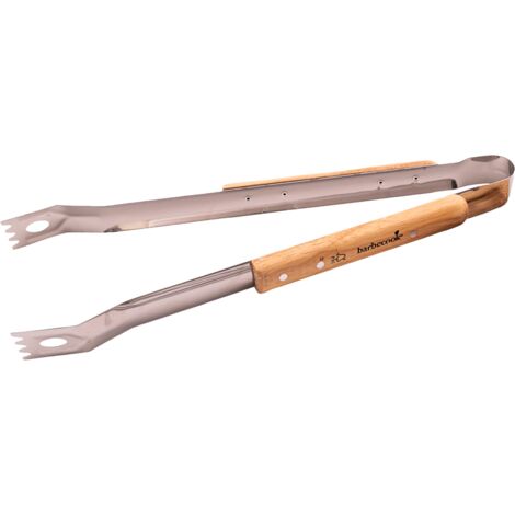 Pince pour barbecue - Inox et bois