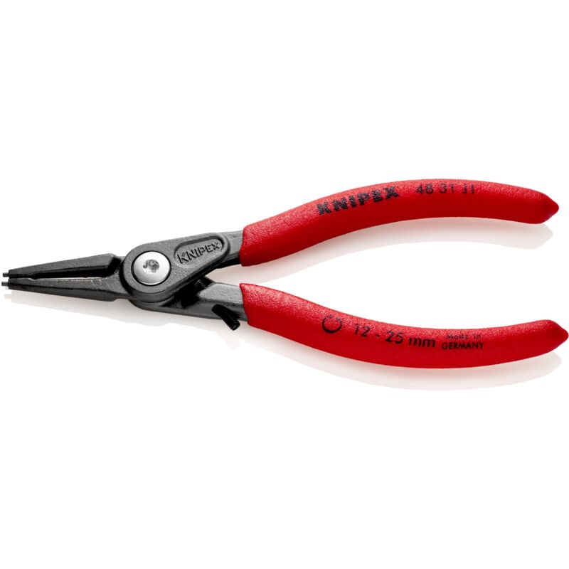 Knipex - 48 31 J1 Pince de précision pour circlips pour circlips intérieurs d'alésage avec protection contre la distorsion gainées en plastique