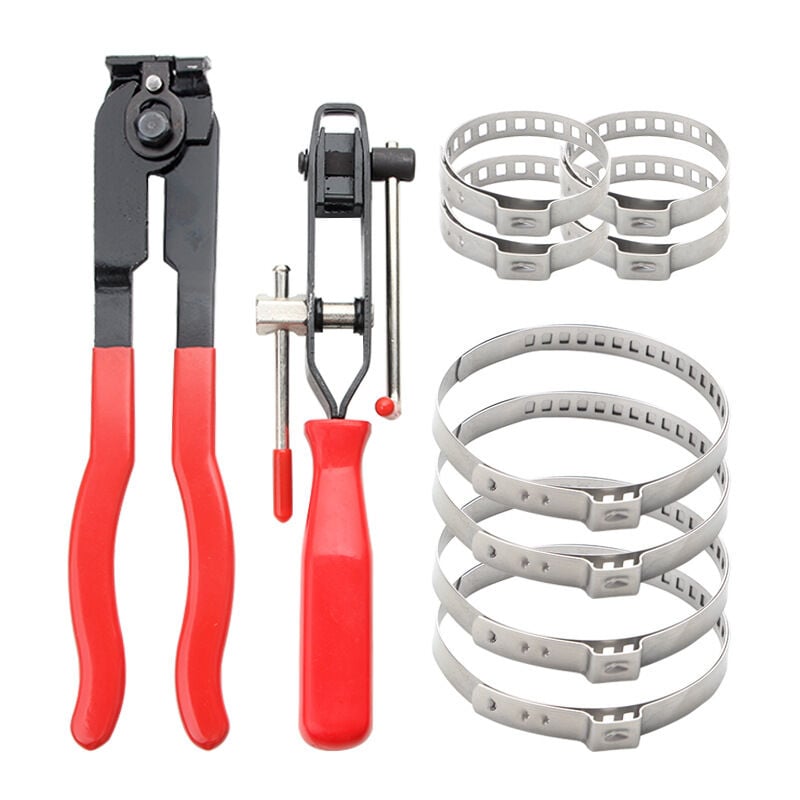 Serbia - Pince Pour Collier De Serrage, 2 Pinces Pinces Collier Cardan Et Pince Colliers Bandes à Sertir Avec L'offre De 8 Pcs De Collier RWPince à