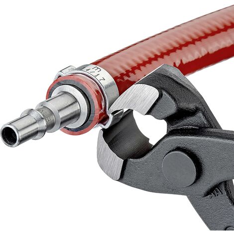 Pince pour Collier de serrage à oreille Rouge/Noir 220mm