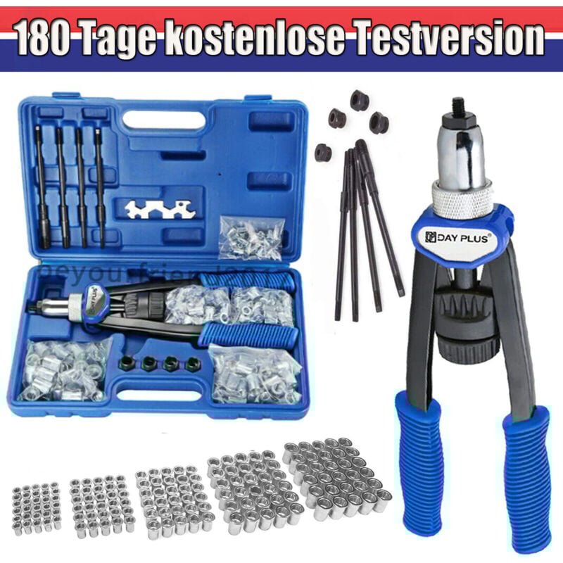 Pince pour écrous à river Filetage Rivets Pince Set Ecrous à river en acier M5 M6 M8 M10 M12