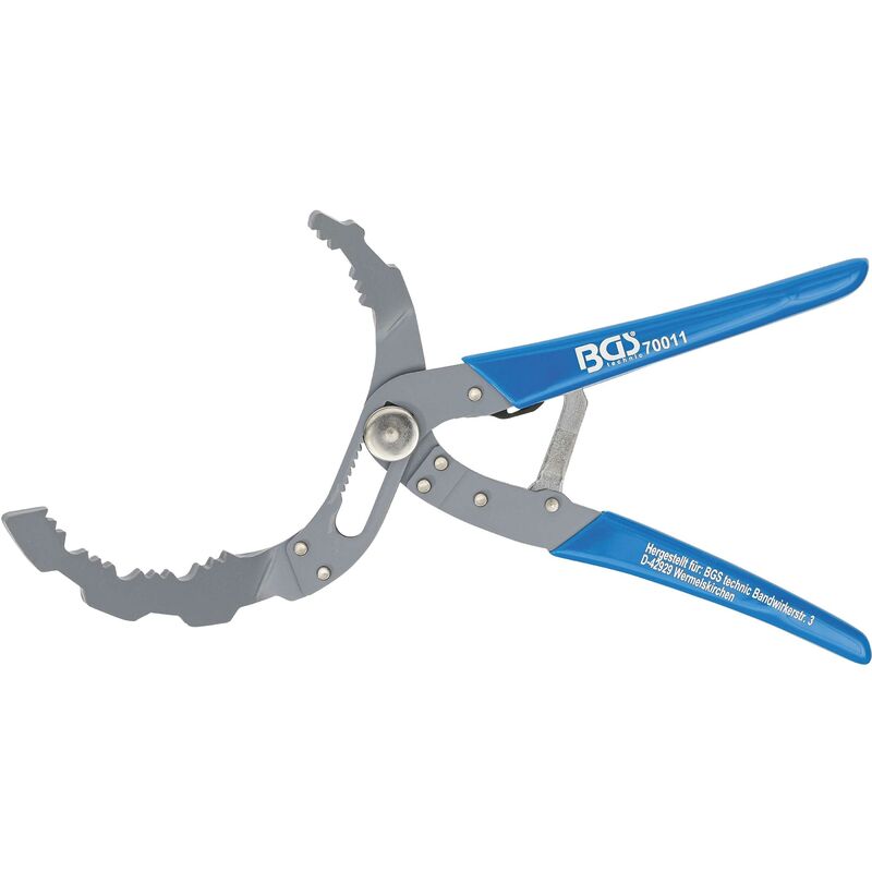 Bgs Technic - pince pour filtre d'huile réglage automatique Ø60 - 120MM coudée 30° bgs 70011