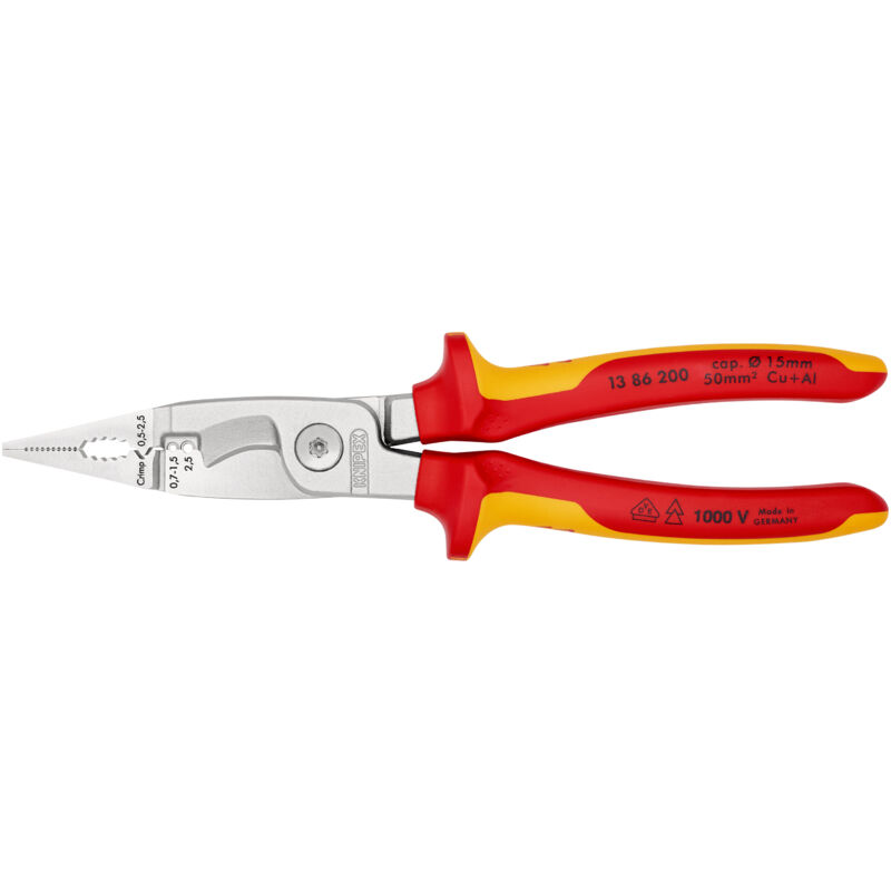 Knipex 13 86 200 13 86 200 Pince multifonction 50 mm² (max) 0 (max) 15 mm (max)