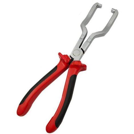 Pince pour retirer les raccords rapides de tuyaux d'essence Pince à clipser les tuyaux d'essence - rouge, 225mm, 1pc