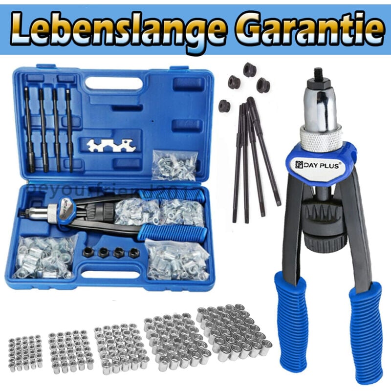 Pince professionnelle pour écrous à river Filetage Rivets Pince acier Écrous à river M5 M6 M8 M10 M12