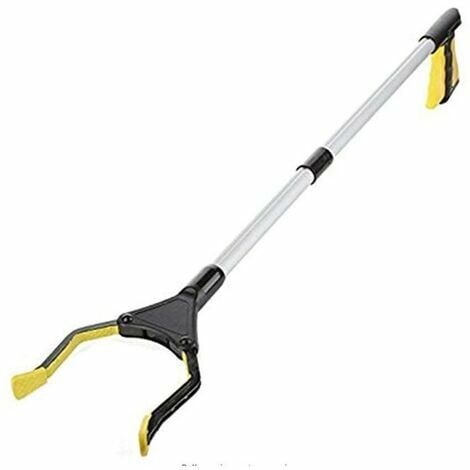 pince ramasse objet 32 pliable magnétique,pince telescopique,outillage de jardin, (jaune)