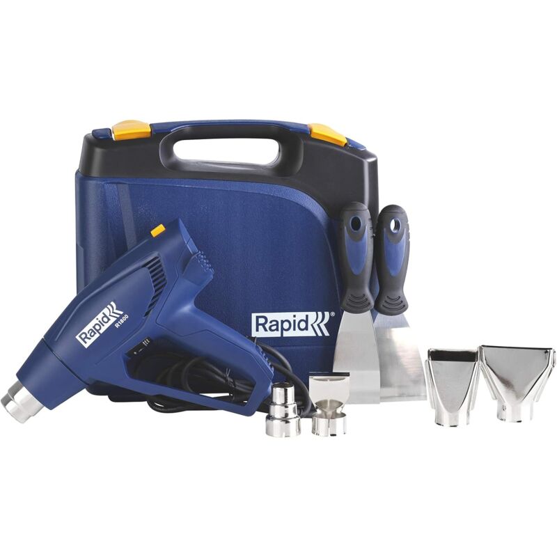 R1800 - Pistolet air chaud 1800W - Coffret complet (Accessoires inclus) - (5001350) - Rapid