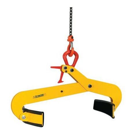 Pince Semi-Automatique pour Fût Métal TRACTEL Prise Verticale Charge 500kg - VFR05-6