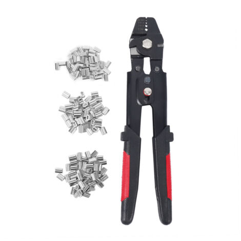 Pince sertir câble métallique pêche swager avec kit manchons