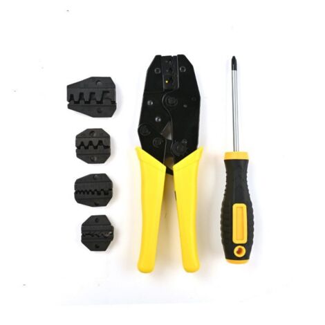 Pince Sertir Cosse Électrique: 5 en 1 Pince à Sertir Cosses Électriques Embout de Cable Kit Outillage Electricien pour Connecteur Isolé avec Sac Outil Sertissage