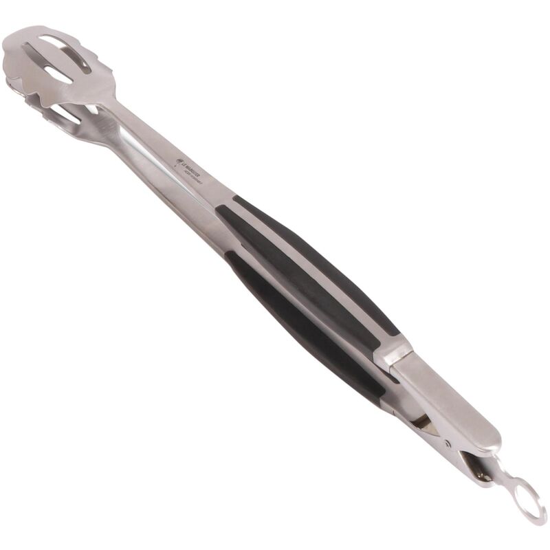 Le Marquier - Pince bbq Inox Signature AGR112 Argent et Noir