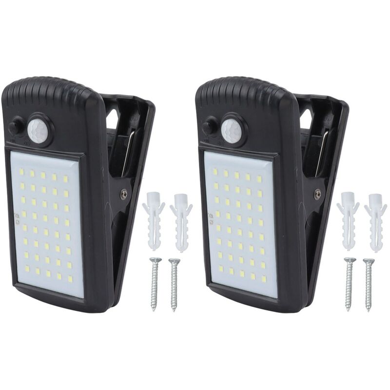 Eosnow - Pince solaire sur les lumières IP65 étanche 2 Modes détection infrarouge pince extérieure capteur de mouvement lumières pour clture terrasse