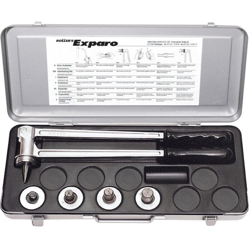 Pince tuyau Set 12-15-18-22-28 Roller