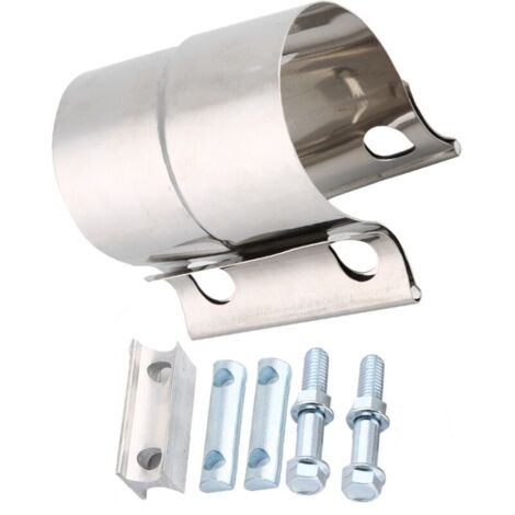 Pince universelle de tuyau d'échappement de voiture en acier inoxydable, pince de bande de Joint de recouvrement (2 pouces)