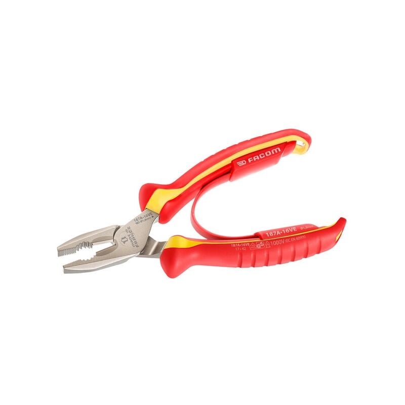 Facom - Pince universelle isolée 1000 Volts 187A.VE - 185 mm
