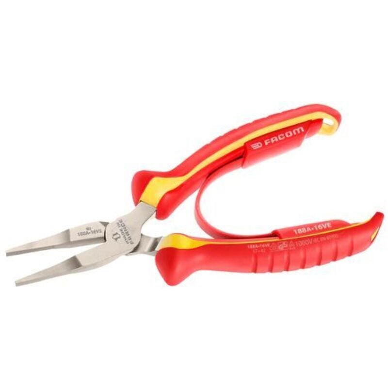 Pince plate Facom l. (hors tout) 168 mm, 1 pièce(s) ( Prix pour 1 )