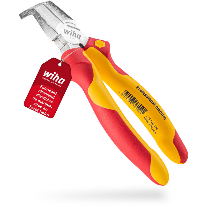 Wiha - Pince d'installation TriCut Professional electric 170 mm, 7' (38552)