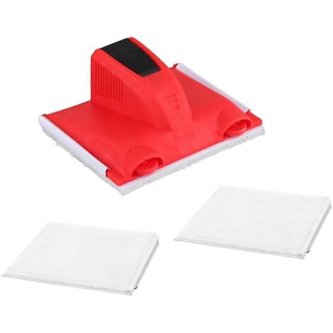 Pinceau de finition pour bordures de peinture avec tampon à peinture ---