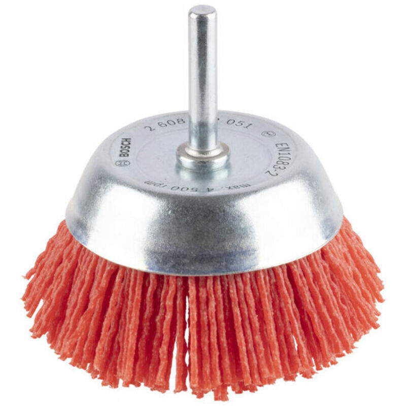 Accessories Brosse boisseau, fils nylon, 1,1 mm, 75 mm, 4500 tr/ min Diam. tige 6 mm 2608622051 1 pc(s) - Bosch