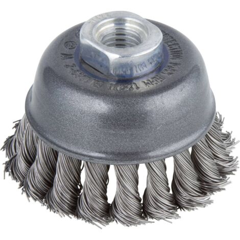 Pinceau métallique en forme de filetage de coupe tressé Wolfcraft M 14