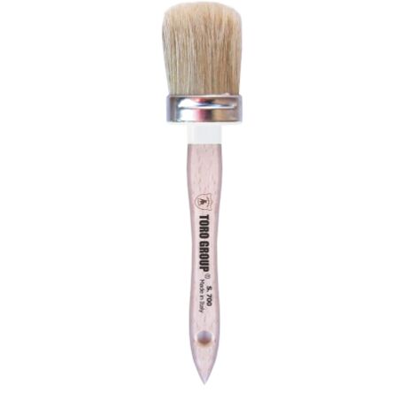 Pinceau ovale sA rie 700 avec manche en bois poils blonds n 10