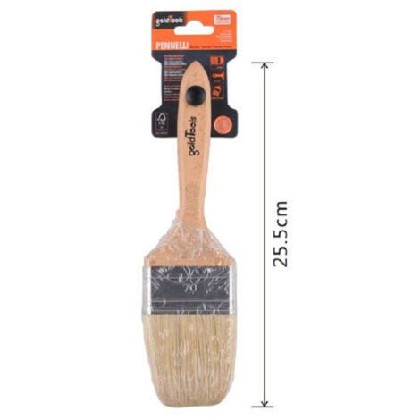 Pinceau Plat 25.5 Cm Avec Manche En Bois Poils Doux Peinture 90207