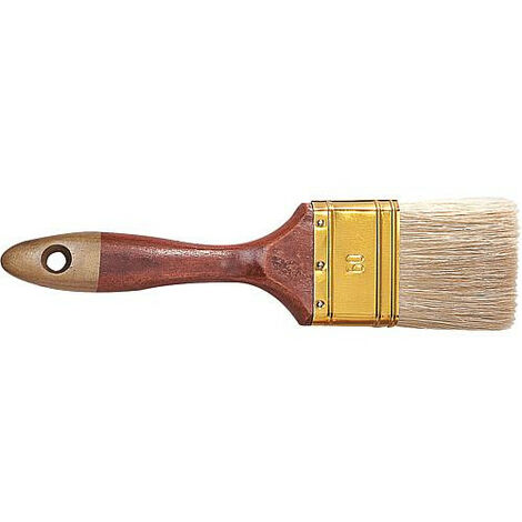 Pinceau plat 35 mm Virolle en tole, poils de chine 60% tops
