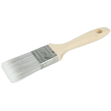 Pinceau plat 40 mm mélange soies PBT gris-blanc