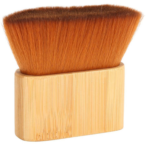 Pinceau professionnel en bois pour éliminer les cheveux coupés - Accessoire indispensable pour salon de coiffure