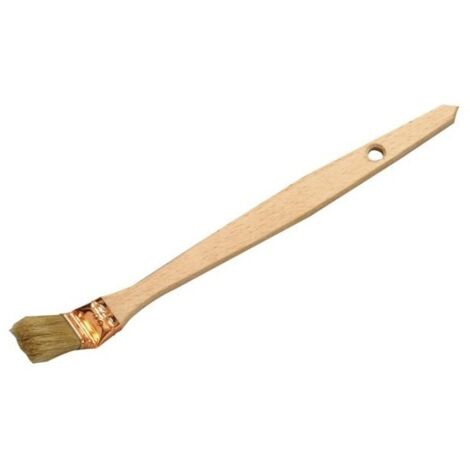Pinceau Radiateur Super Virole Coudée  Soies Pures Manche Bois 35 Mm