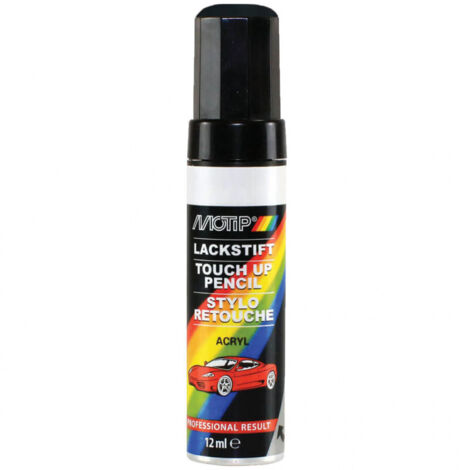 PINCEAU RETOUCHE INDUSTRIEL RAL1018 JAUNE ZINC BRILLANT 12ML MOTIP