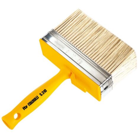 pinceau uni avec manche en plastique A poils blonds 40x14 mm