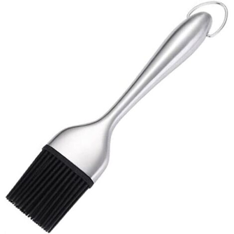 Pinceaux de Barbecue en Silicone, Pinceau à Pâtisserie, Brosse à Barbecue, Barbecue Pinceaux avec Poignée en Acier Inoxydable