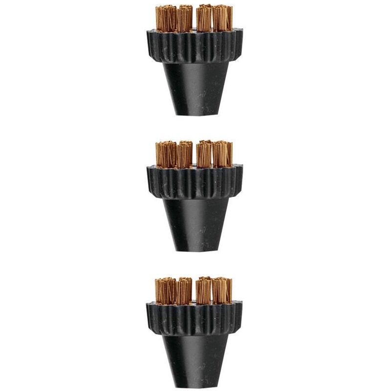 Polti - Accessoires - Jeu de brosses de rechange, 3 pièces PAEU0297