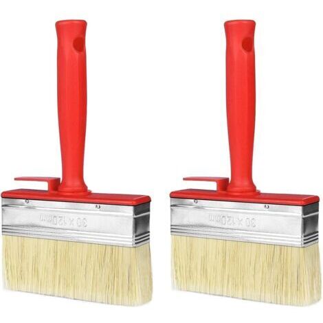 Pinceaux plats, lot de 2, grands pinceaux pour peinture murale 30 x 120 mm