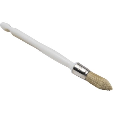 Pincel redondo con mango de ABS blanco Savy 15 mm