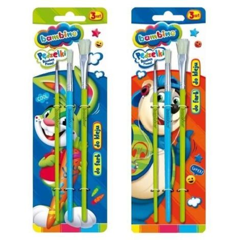 Pinceles para pintura y pegamento Bambino, 3 piezas TO-PED-2847-XXX-stan-XX