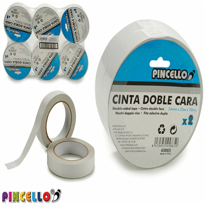 

Cinta Adhesiva Doble cara (10,5 x 5 x 10,5 cm) (2 pcs) - Pincello