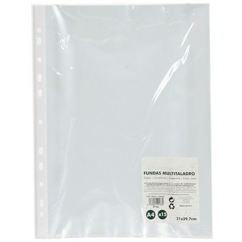 

Pincello Fundas A4 Plástico (1 x 30 x 23,5 cm) (15 Piezas)