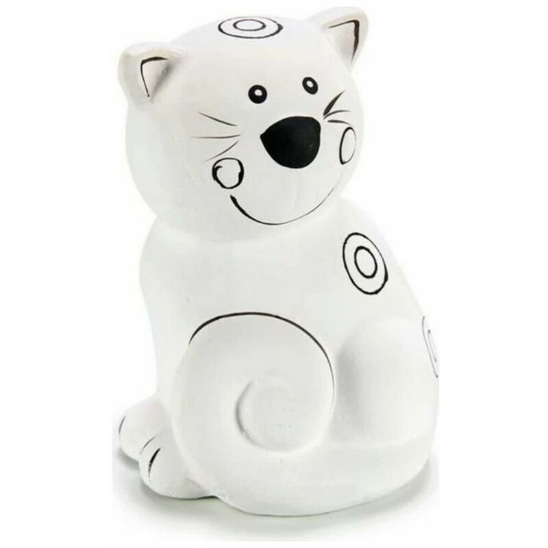 

Pincello Hucha Gato (8,5 x 12 x 8,5 cm) Blanco PVC Cerámica