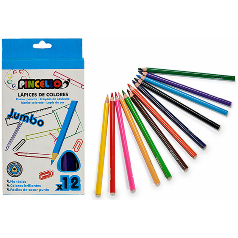 

Lápices de colores Jumbo (12 pcs) - Pincello