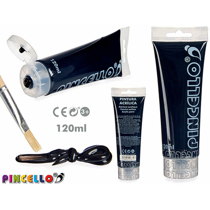 

Pintura acrílica 120 ml Negro Pintura (120 ml) - Pincello