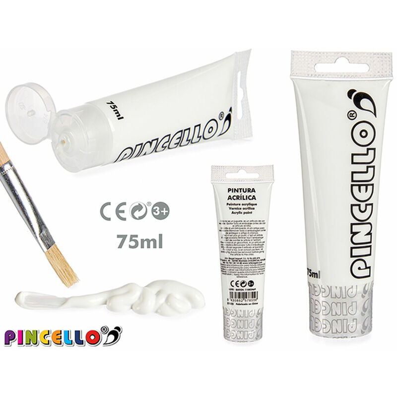 

Pintura acrílica 75 ml Blanco Plástico Pintura (75 ml) - Pincello