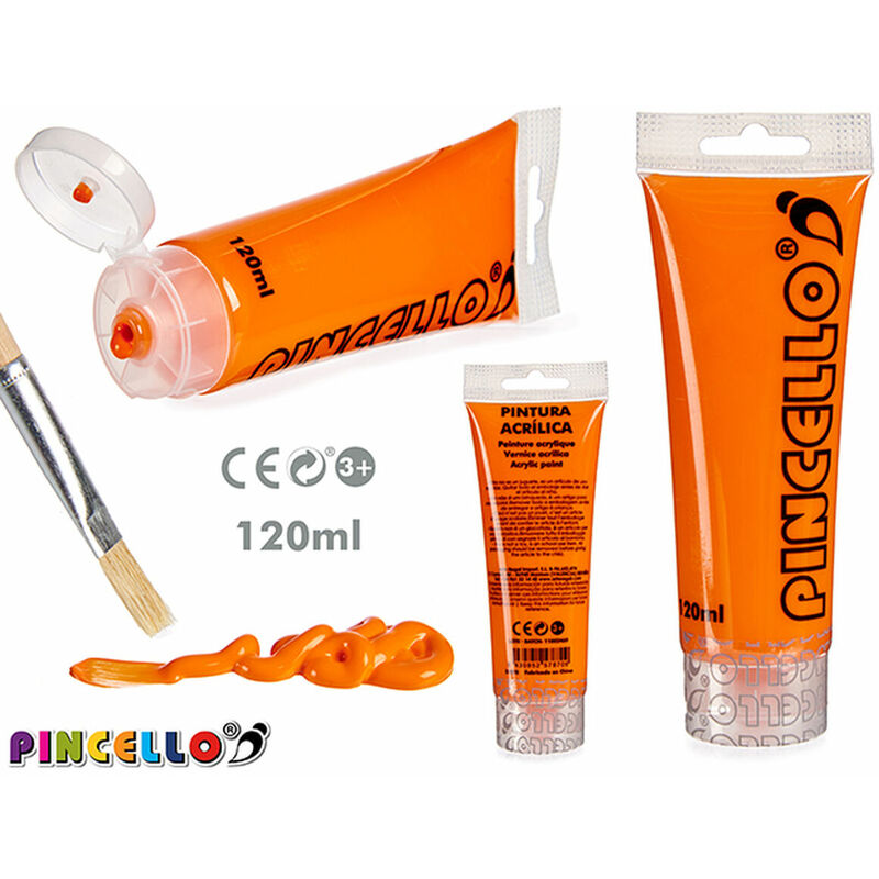 

Pintura acrílica Naranja 120 ml 120 ml - Pincello