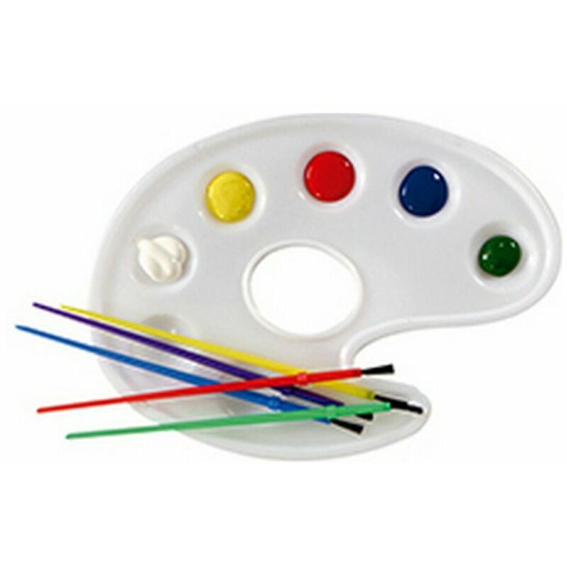 

Set de pintura Paleta Pinceles Blanco Plástico (10 Piezas) - Pincello